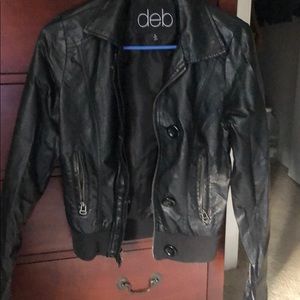 Small women’s faux leather jacket